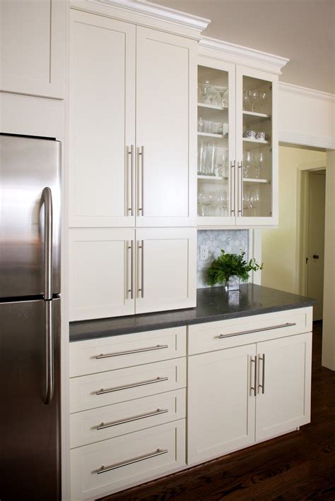 bodycon off white cabinets with stainless steel handles|white kitchen cabinet hardware.